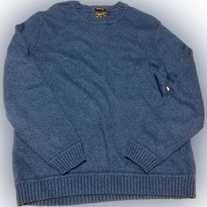 American Eagle Seriously Soft Wool Blend Sweater Mens Size L Blue Crew Neck